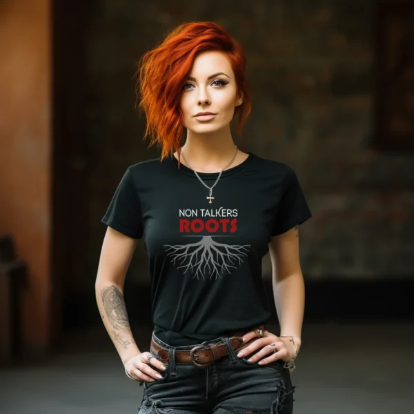 tshirt roots preta mulher