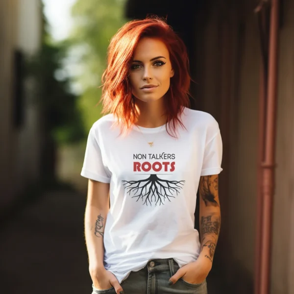 tshirt roots branca mulher